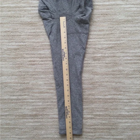 Lululemon True Self Crop II Legging Heathered Slate Size 4 - Picture 15 of 16